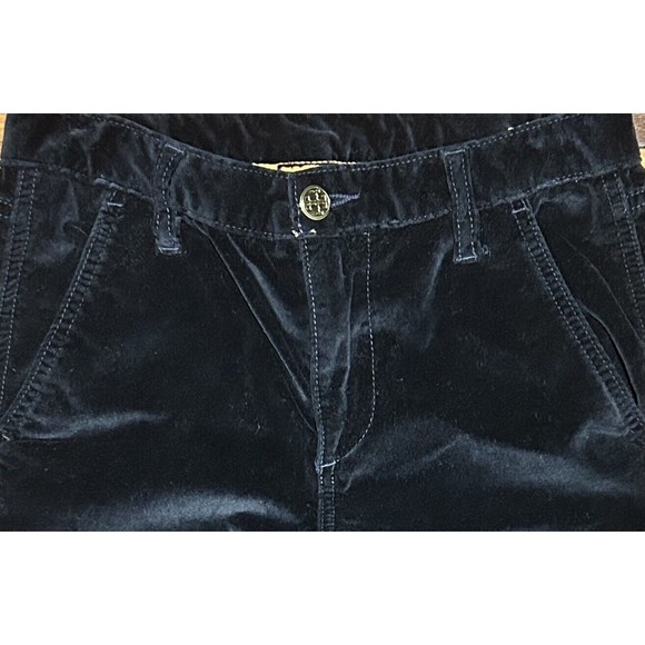 Tory‎ Burch Pants Velvet Black Size 24 High Waisted Flare - Picture 5 of 9